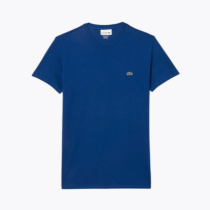 Lacoste Cotton Pima T-Shirt LS Globe Blue S