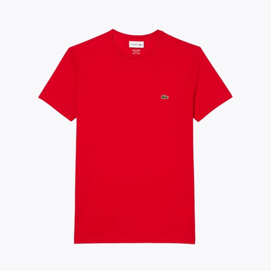 Lacoste Cotton Pima T-Shirt LS Rouge S