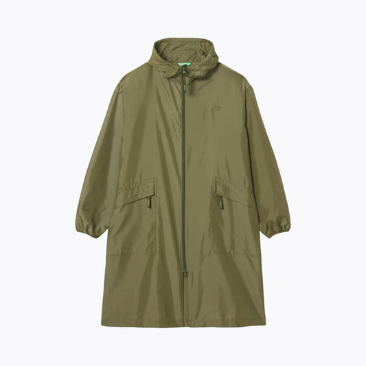 Lacoste Long Packable Water-Repellent Parka LS Khaki Green S