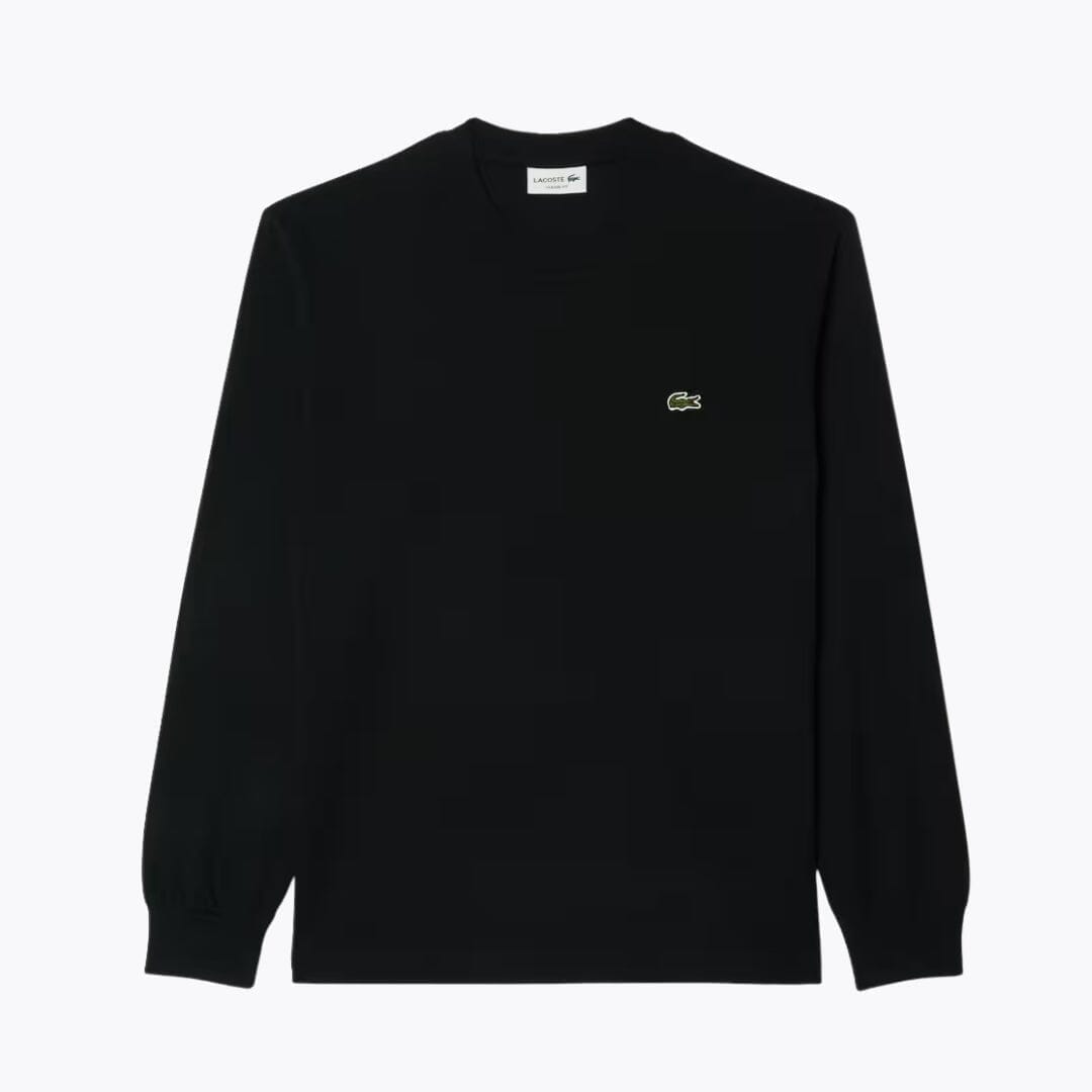 Lacoste Long Sleeved Cotton T-Shirt LS Black S
