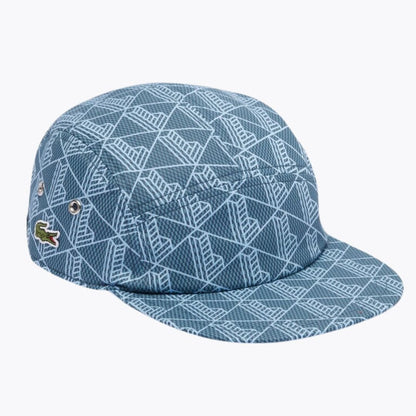 Lacoste Printed Twill Jockey Cap LS Blue