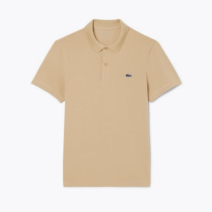 Lacoste Regular Fit Cotton Blend Polo Shirt LS Beige S