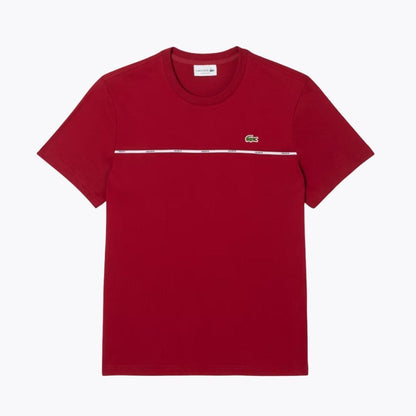 Lacoste Trim Cotton Jersey T-shirt LS Bordeaux S