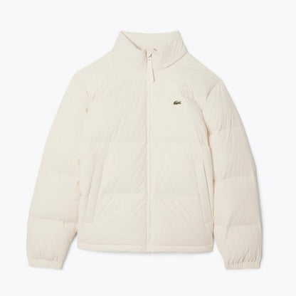 Lacoste Water-Repellent Hooded Down Jacket LS White S