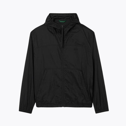 Lacoste Water-Repellent Packable Nylon Jacket LS Black S
