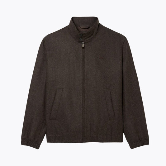 Lacoste Wool Harrington Jacket LS Brown S