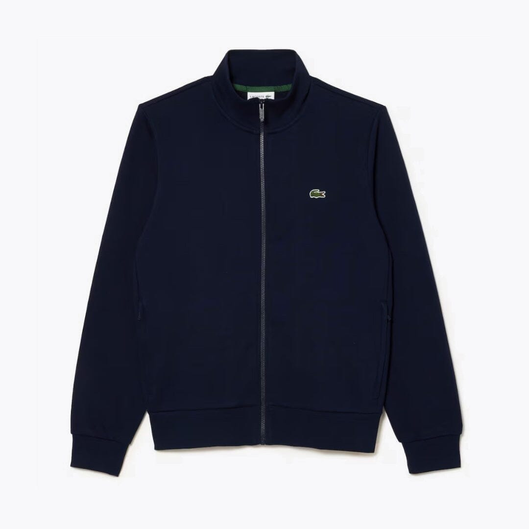 Lacoste Zip-Up High Neck Fleece Sweatshirt LS Blue S