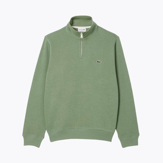 Lacoste Zip-Up High Neck Sweatshirt LS Green S