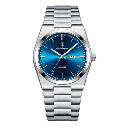 Poedagar Essenza 40Mm Watch - Waterproof | Stainless Steel LS Silver Blue