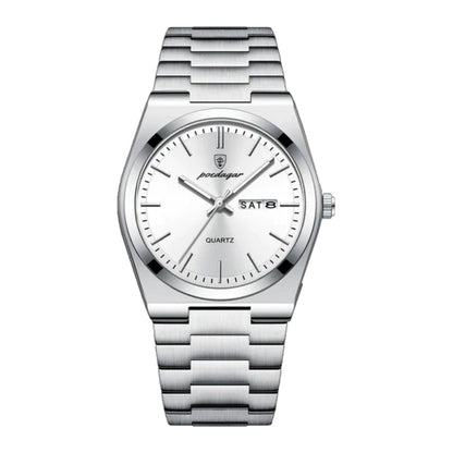 Poedagar Essenza 40Mm Watch - Waterproof | Stainless Steel LS Silver White