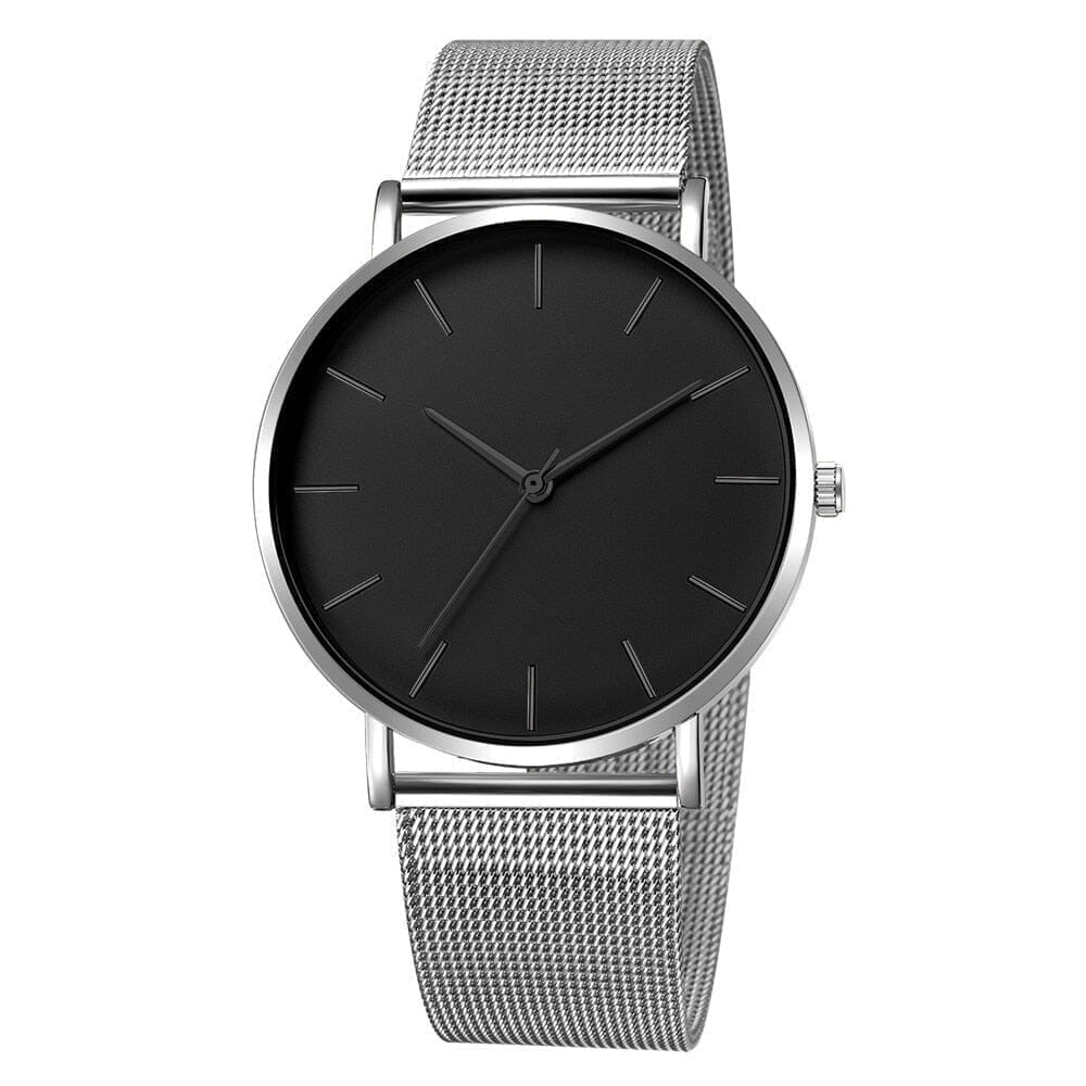 Poedagar Monaco LS Minimalist Silver