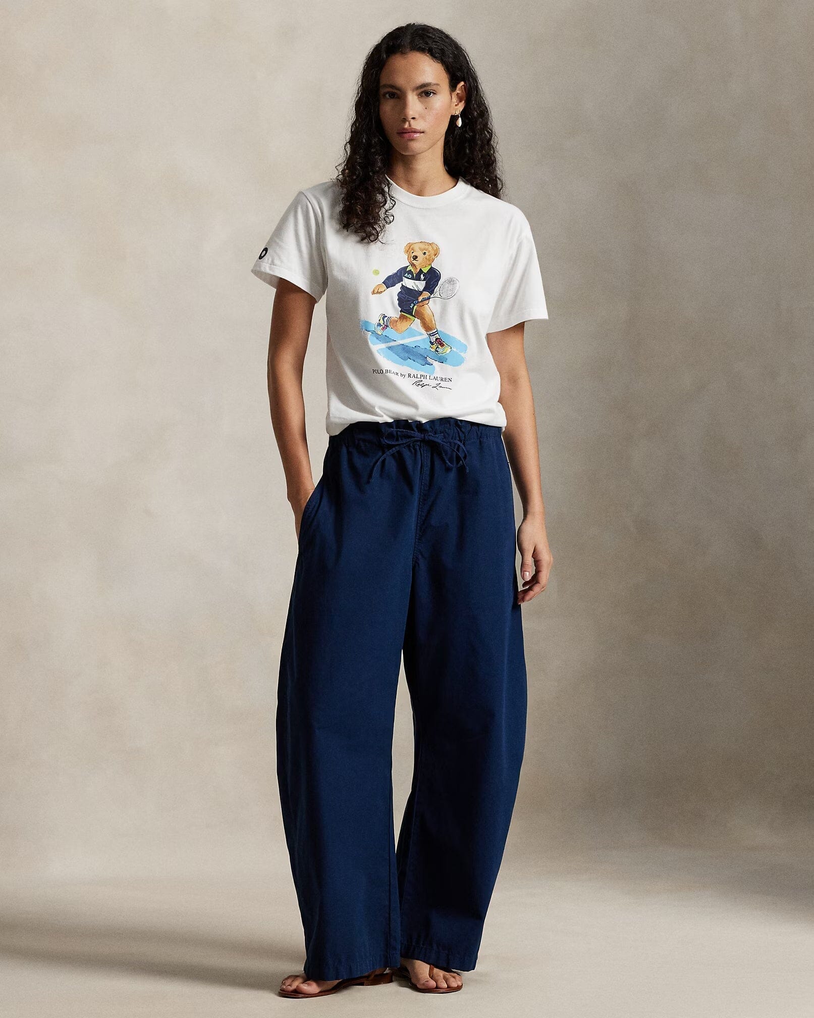 Ralph Lauren Australian Open Polo Bear Jersey Tee LS
