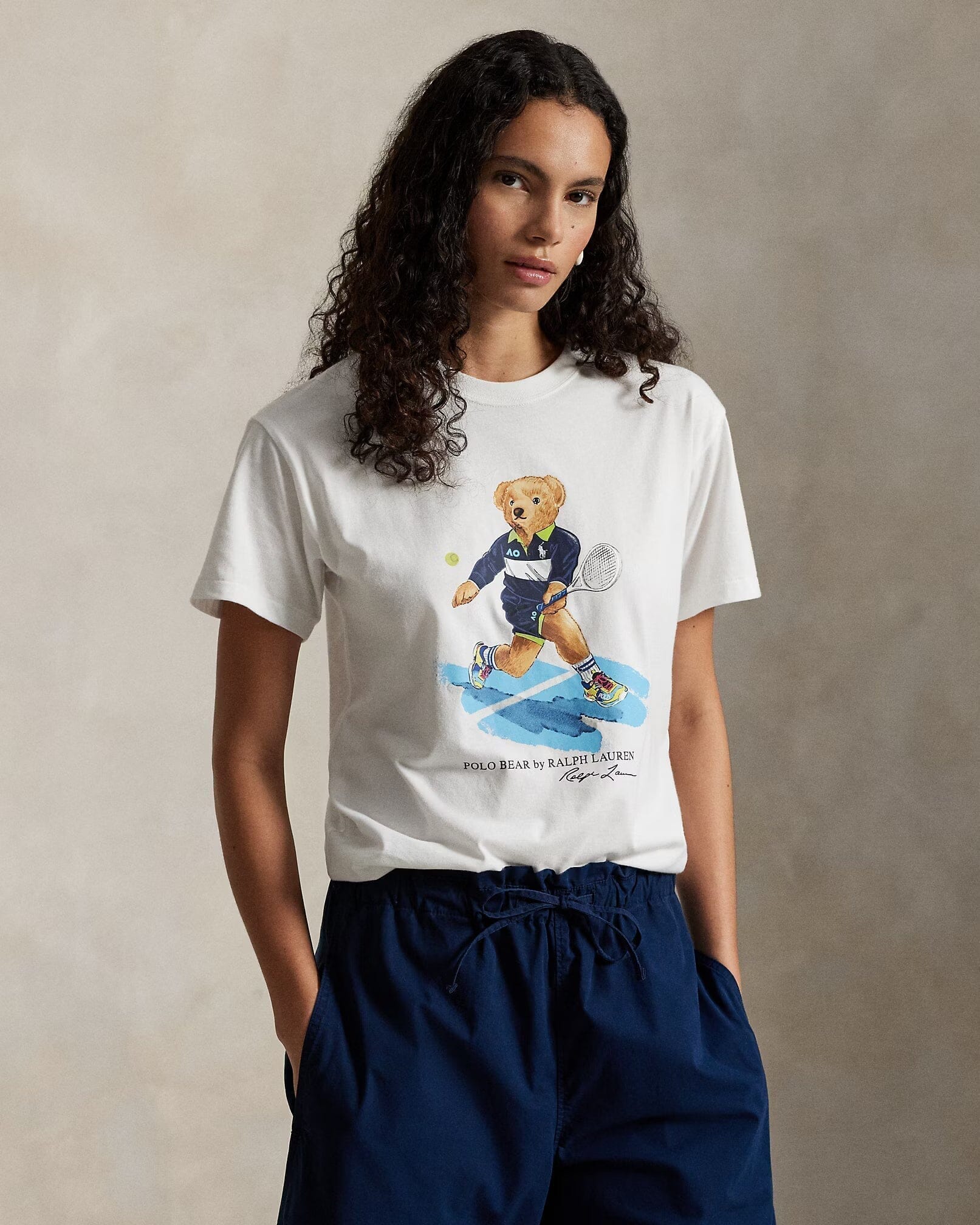 Ralph Lauren Australian Open Polo Bear Jersey Tee LS