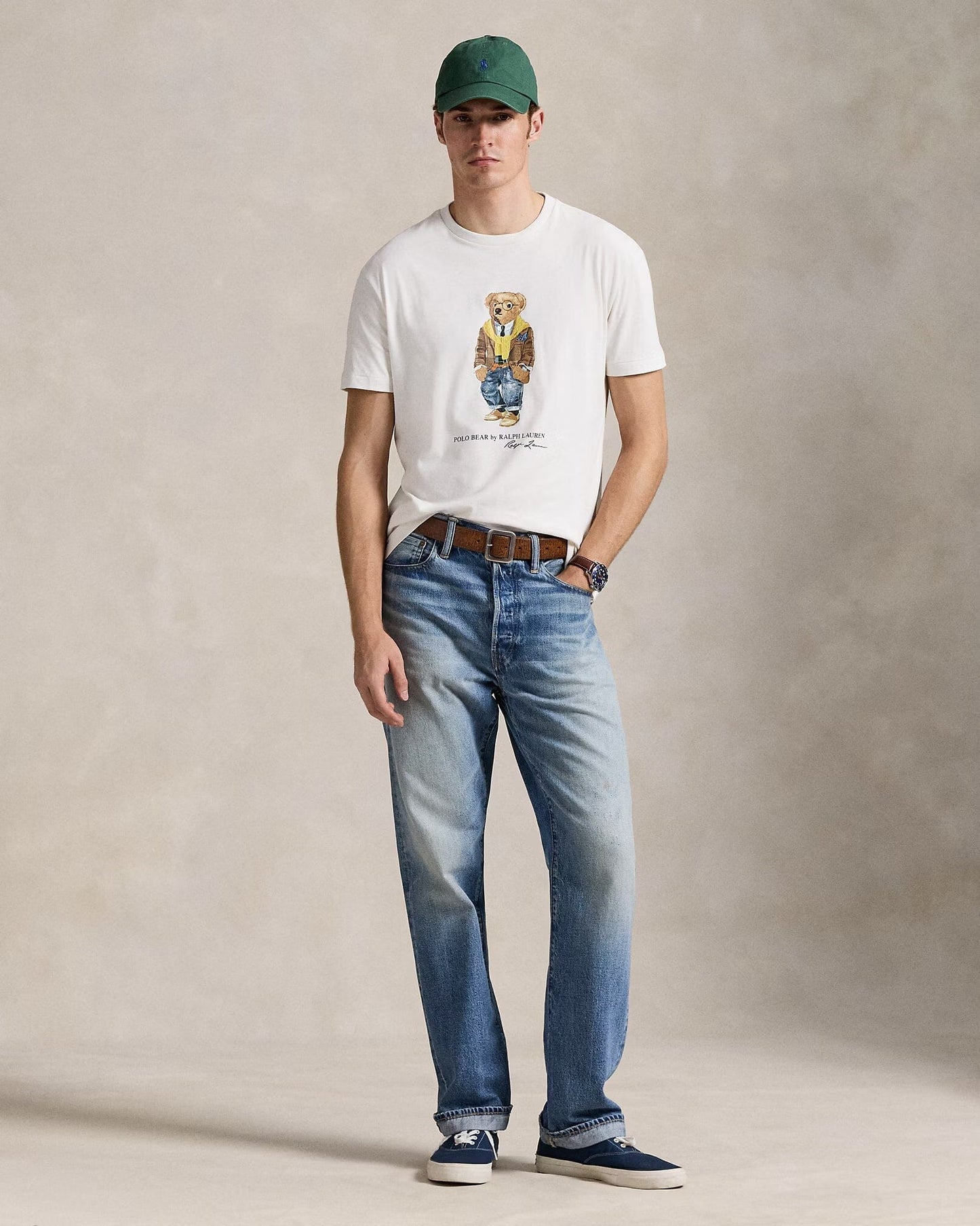 Ralph Lauren Classic Fit Polo Bear Jersey T-Shirt LS