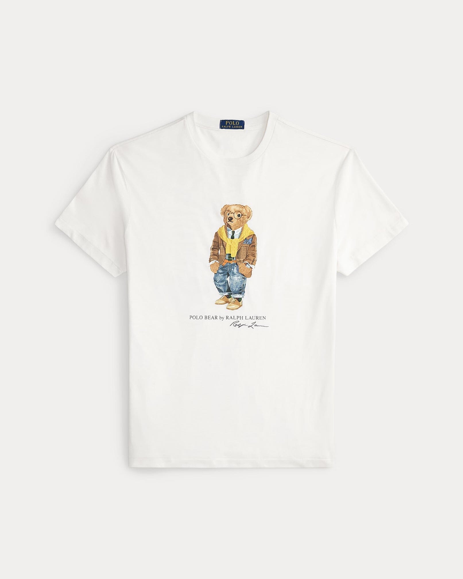 Ralph Lauren Classic Fit Polo Bear Jersey T-Shirt LS Nevis/Hudson Valley Bear S