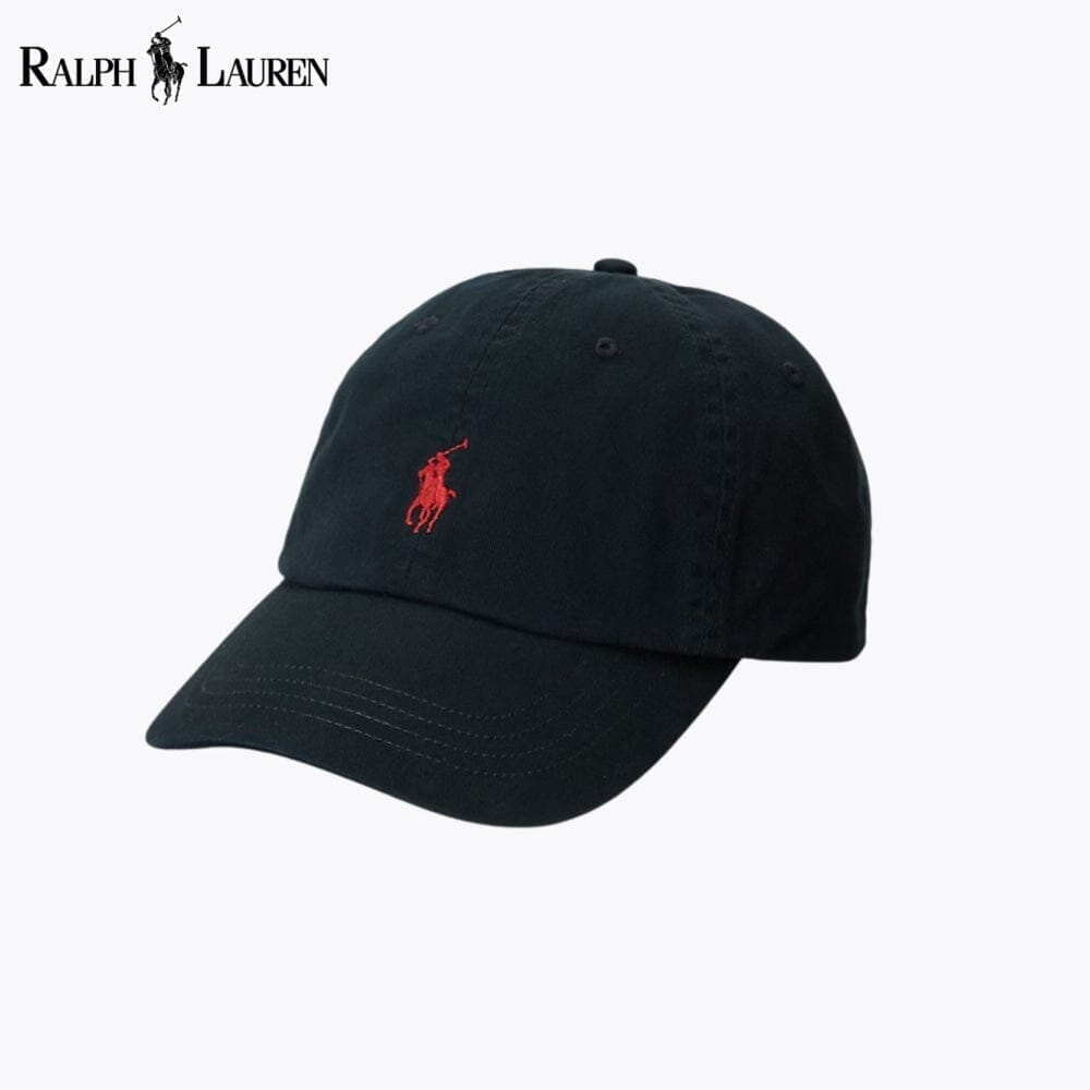 Ralph Lauren Cotton Chino Baseball Cap LS Black