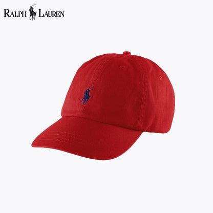 Ralph Lauren Cotton Chino Baseball Cap LS Red