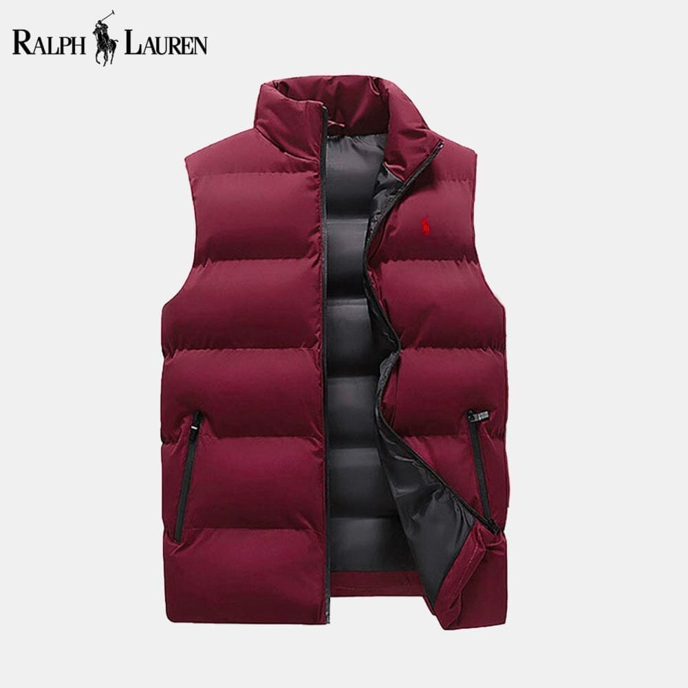 Ralph Lauren Insulated Down Puffer Waistcoat LS Military Red S