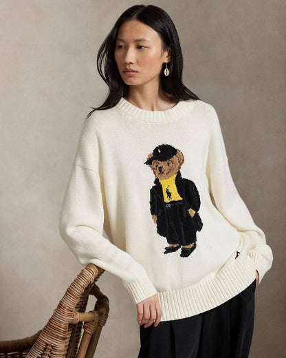 Ralph Lauren Polo Bear Cotton Crew Neck Sweater LS
