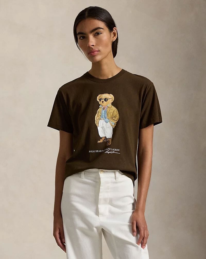 Ralph Lauren Polo Bear Cotton Jersey T-Shirt LS