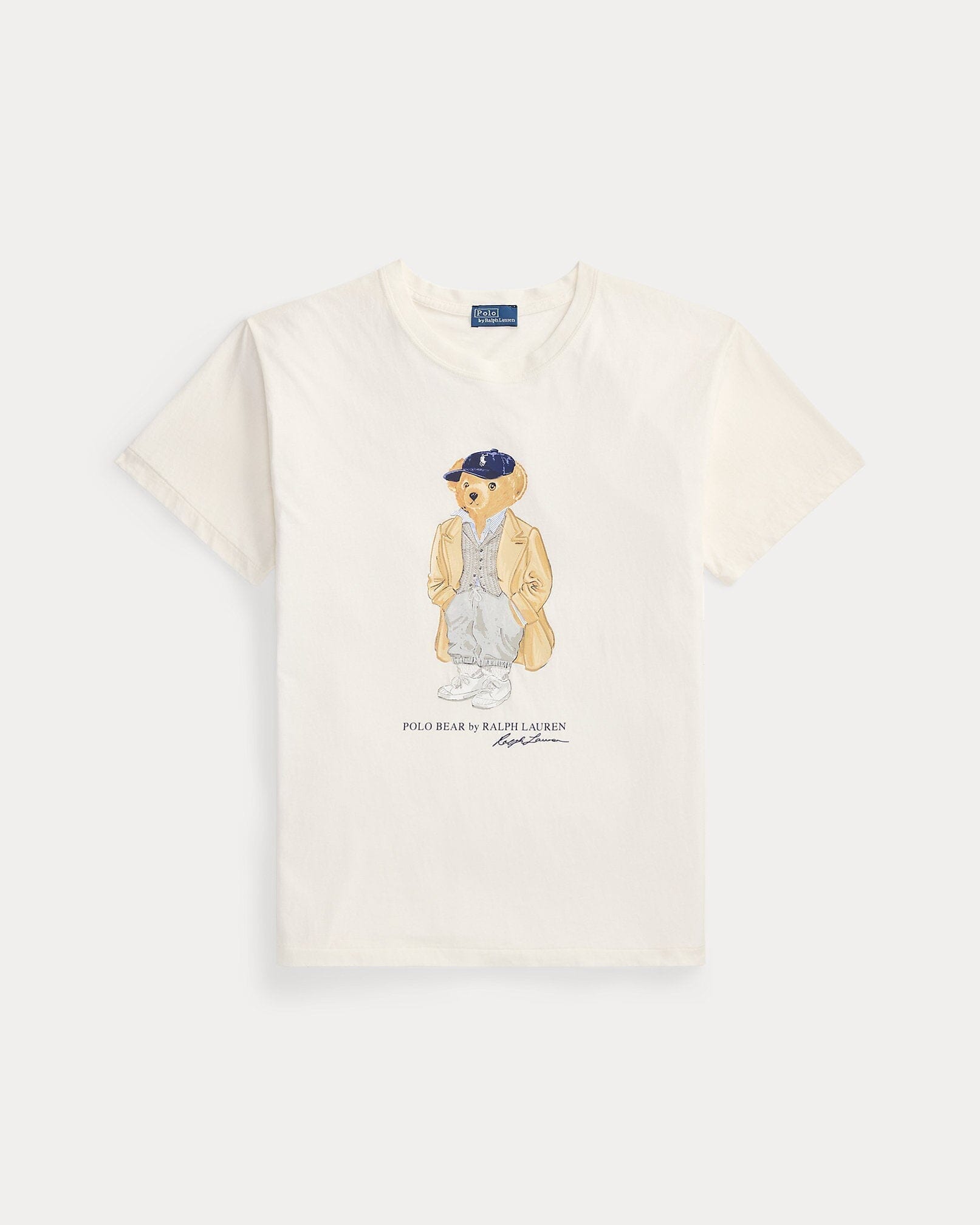 Ralph Lauren Polo Bear Cotton Jersey T-Shirt LS Nevis S