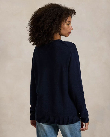 Ralph Lauren Polo Bear Cotton-Linen Sweater LS