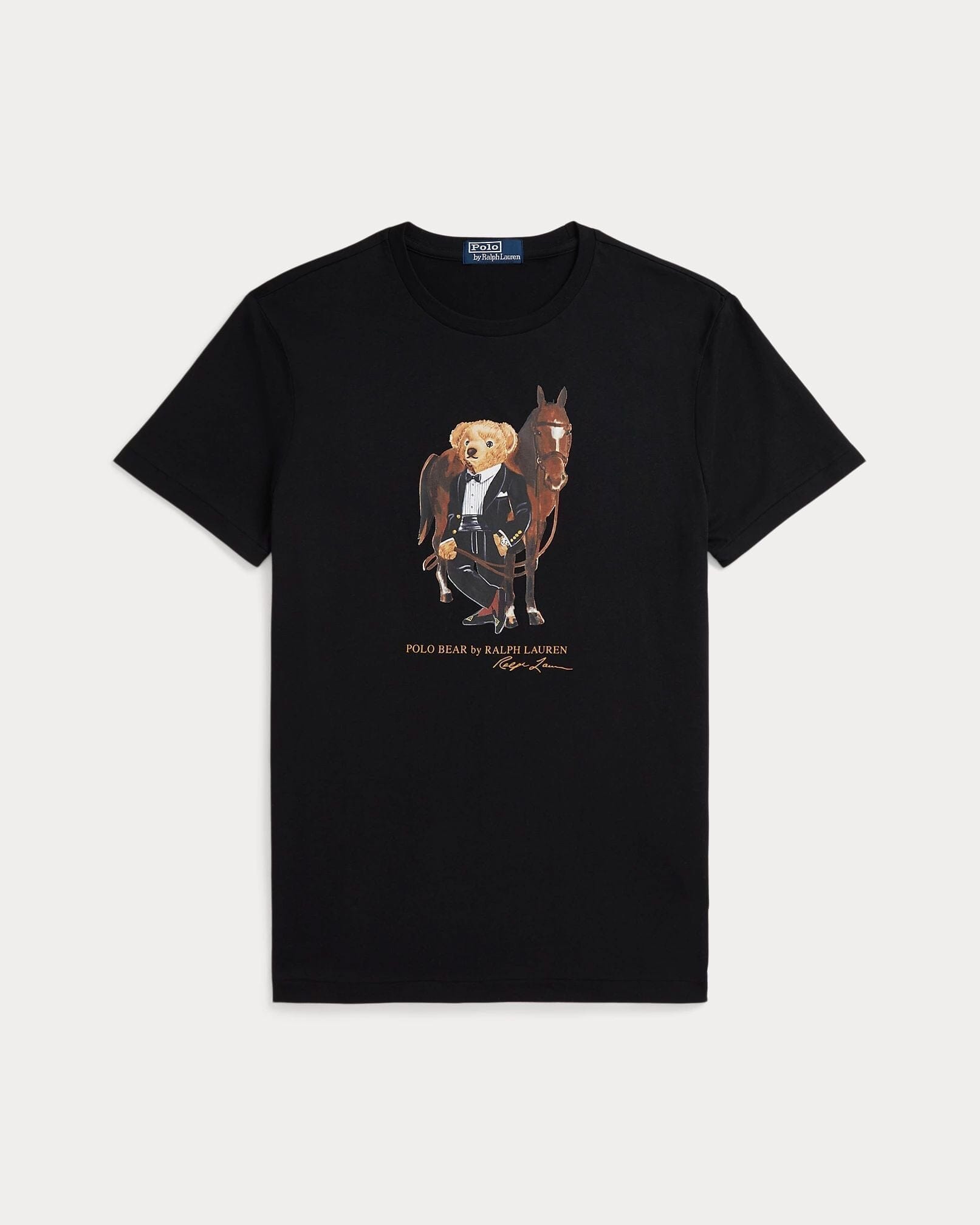 Ralph Lauren Polo Bear Cotton T-Shirt LS Black s