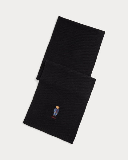 Ralph Lauren Polo Bear Knit Scarf LS Polo Black