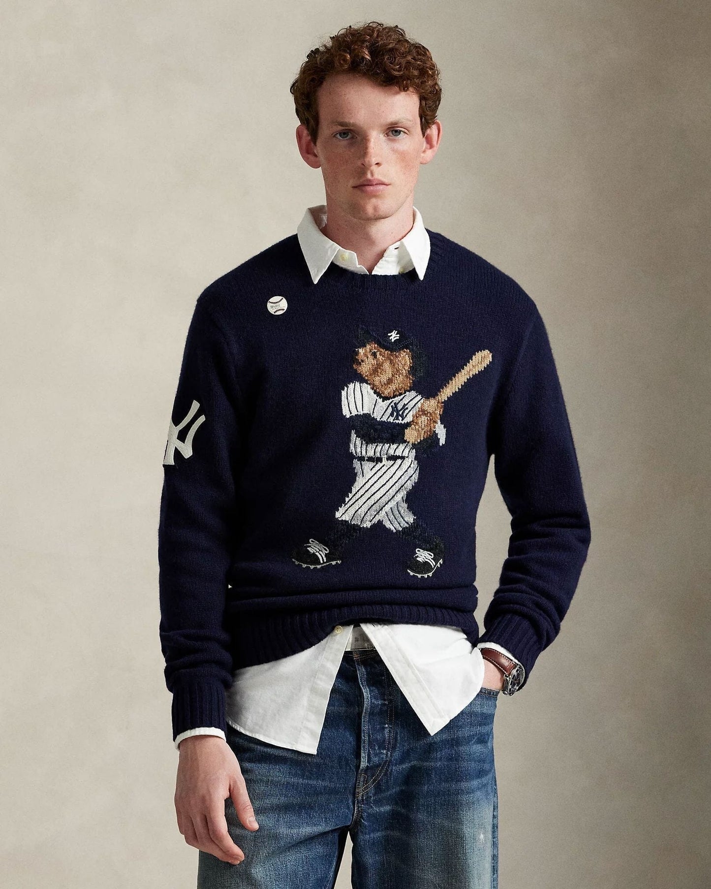 Ralph Lauren Polo Ralph Lauren Yankees Bear Sweater LS