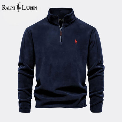Ralph Lauren Prestige Cable-Knit Wool Knit Sweater LS Dark Blue S