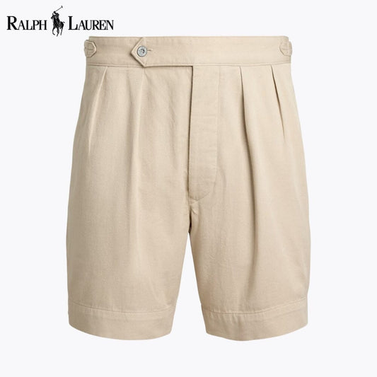 Ralph Lauren Relaxed Fit Pleated Twill Short LS Khaki 28