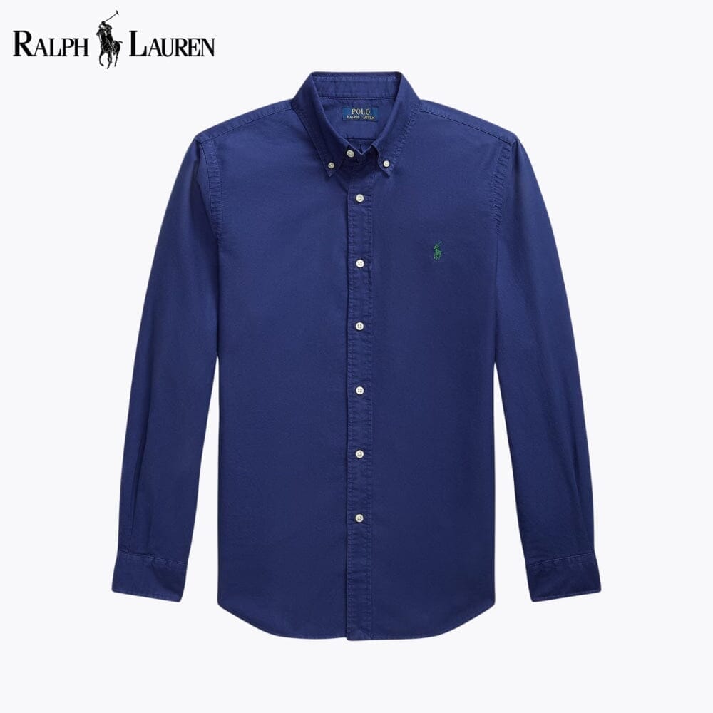 Ralph Lauren Slim Fit Garment-Dyed Oxford Shirt LS Freshwater S