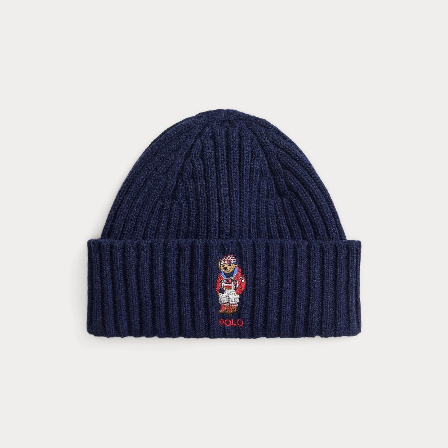Ralph Lauren Team USA Polo Bear Beanie LS Navy