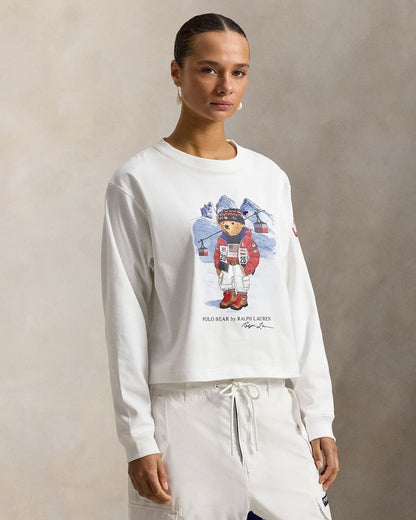 Ralph Lauren Team USA Polo Bear Long-Sleeve Tee LS