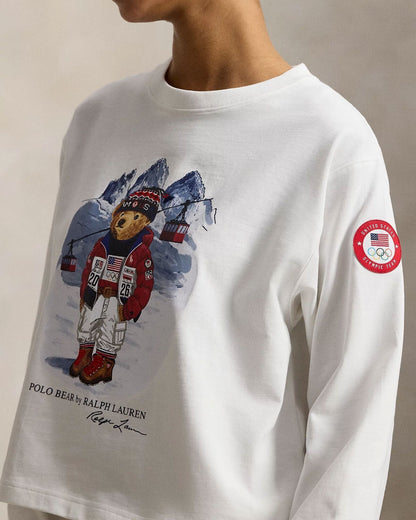 Ralph Lauren Team USA Polo Bear Long-Sleeve Tee LS