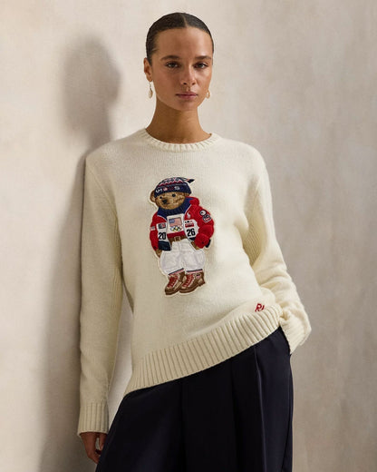 Ralph Lauren Team Usa Polo Bear Sweater LS