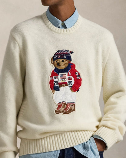 Ralph Lauren Team Usa Polo Bear Sweater LS