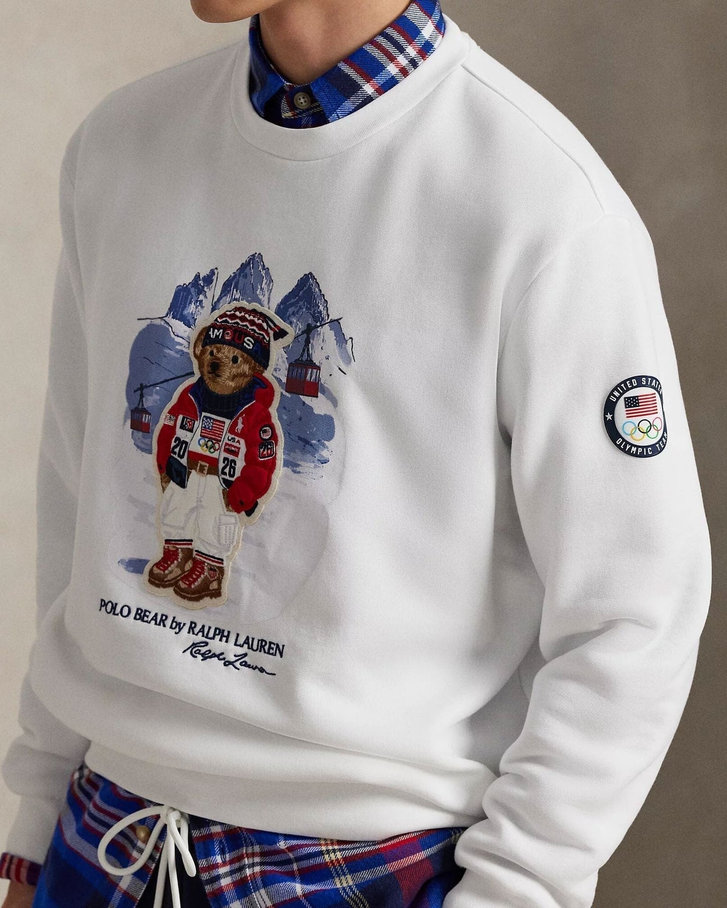 Ralph Lauren Team Usa Polo Bear Sweatshirt LS