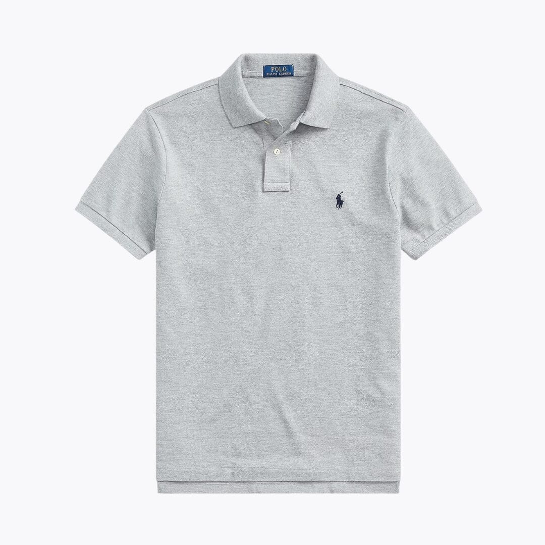 Ralph Lauren The Iconic Mesh Polo Shirt LS Heather/Navy S