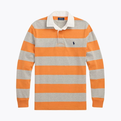 Ralph Lauren The Iconic Rugby Shirt LS Bedford Orange/Heather S
