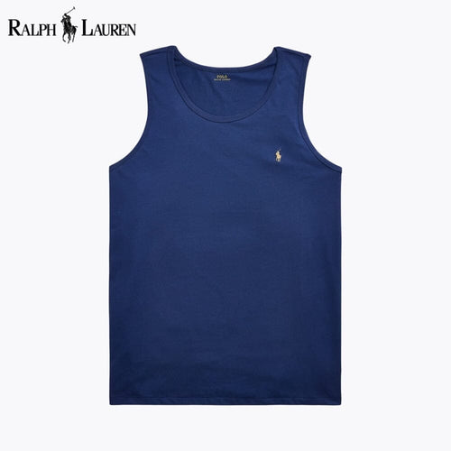 Ralph Lauren Washed Jersey Tank LS Blue Navy S