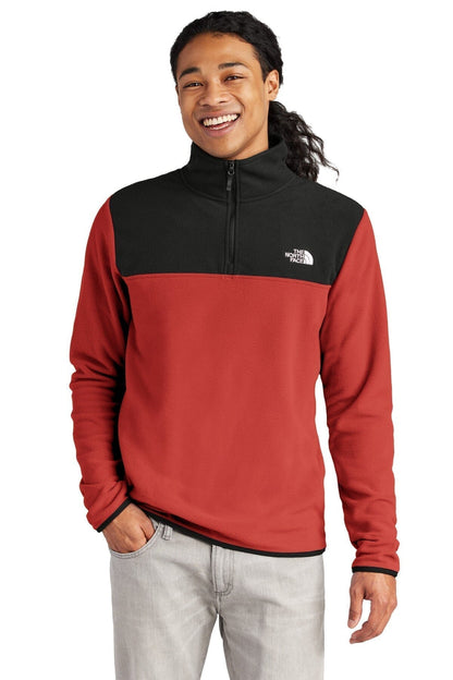 The North Face Glacier 1/4-Zip Fleece LS Rage Red/ Black S