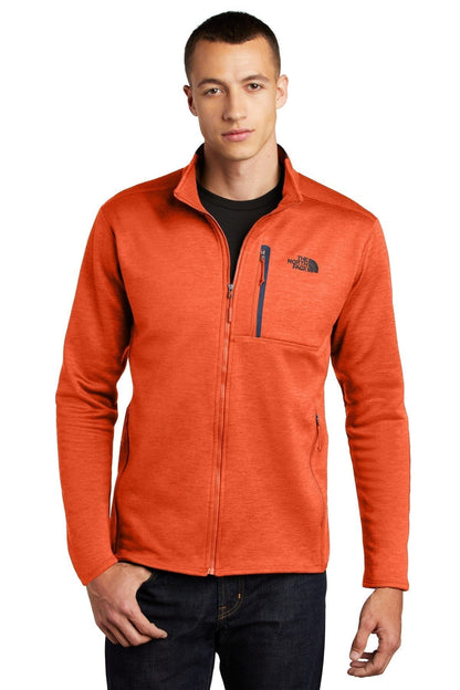 The North Face Skyline Full-Zip Fleece Jacket LS Zion Orange Heather/ Urban Navy S