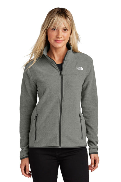 The North Face Women's Glacier Full-Zip Fleece Jacket LS Medium Grey Heather S