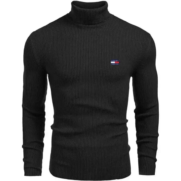 Tommy Hilfiger Turtleneck Classic Knit Sweater LS Black S